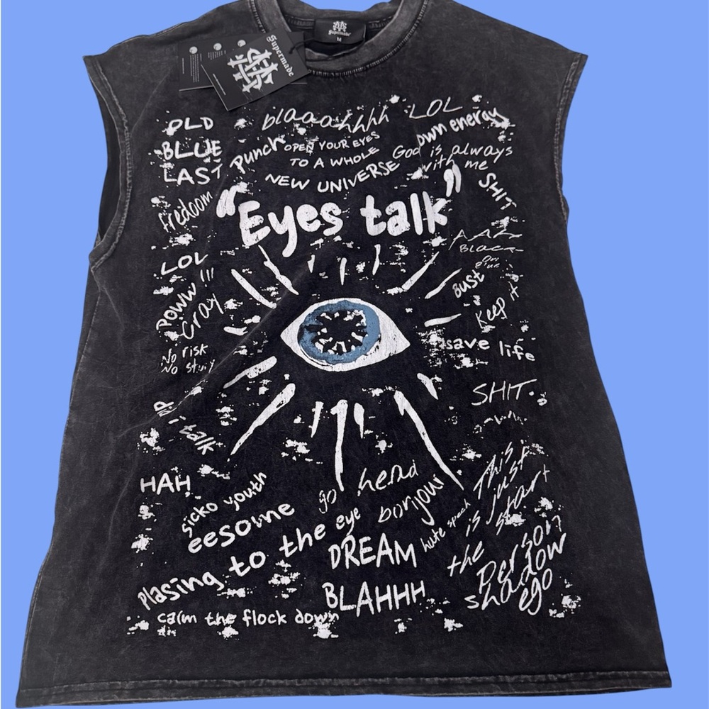 Supermade Graphic Eye Print Alternative Tank Top